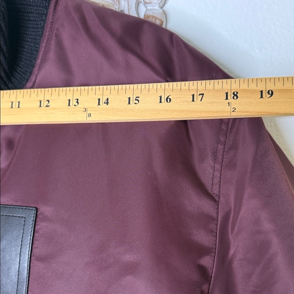 The Kooples Deep Red Burgundy Men’s Bomber Jacket sz M - Picture 13 of 16